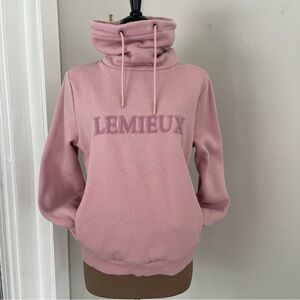 LeMieux Pink Funnel Neck Sweatshirt with front pocket size 10 GUC